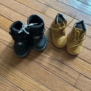 Kids Black and Tan Boots